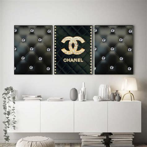 chanel pictures for bedroom|chanel picture wall art.